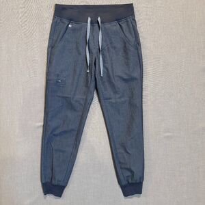 FIGS Zamora Jogger Scrub Pants XS Petite Heather Gray Technical Collection